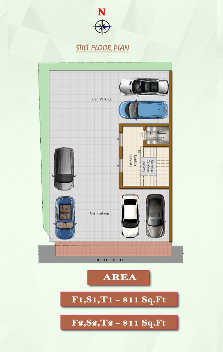 Parking Floor Plan – Besant Nagar
