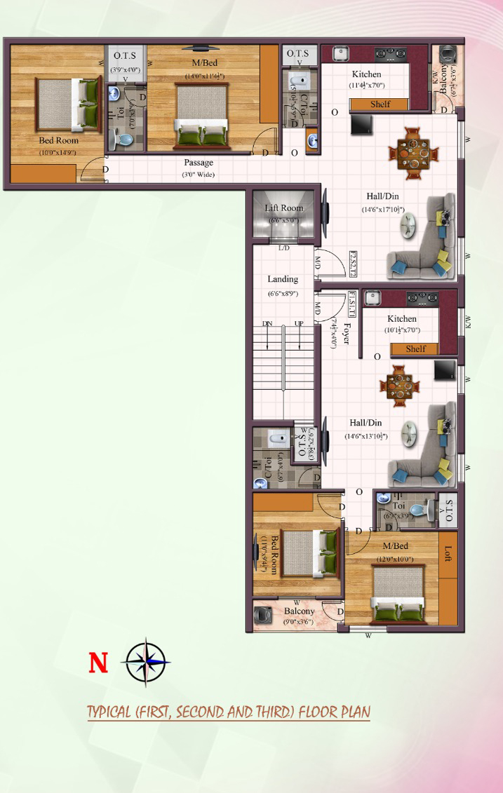 Building Floor Plan – Besant Nagar