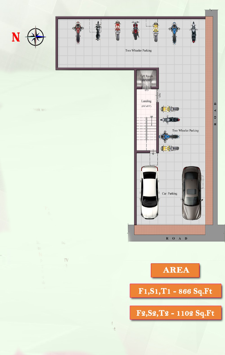 Parking Floor Plan – Besant Nagar